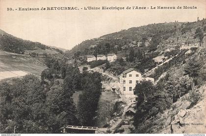 FRANCE - Retournac - Usine Electrique - Ance - Hameau de Moula - CPA