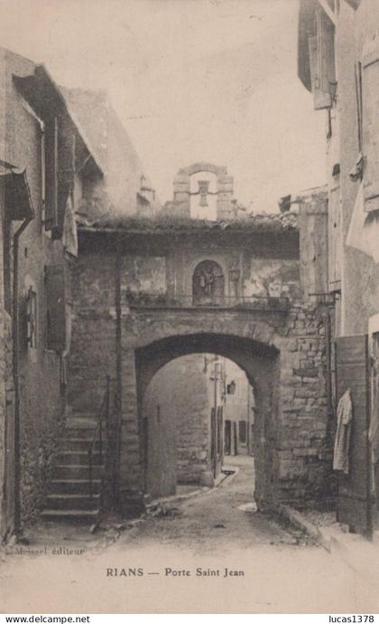 83 / RIANS / PORTE SAINT JEAN