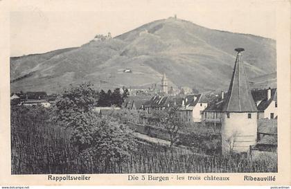 France - RIBEAUVILLÉ - les trois châteaux -  Ed. Jul. Manias Strasbourg