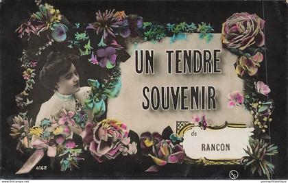 87 - HAUTE-VIENNE - RANCON - carte fantaisie ancienne "un tendre souvenir de" - 10414