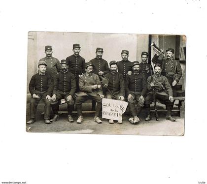 RILLIEUX-LA-PAPE ( SOUVENIR DE LA CAMPAGNE 1914 ) NUMERO 99 SUR LE COL  ( CARTE PHOTO )