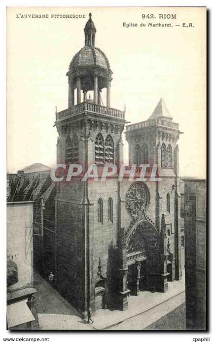 CPA Riom Eglise du Marthuret