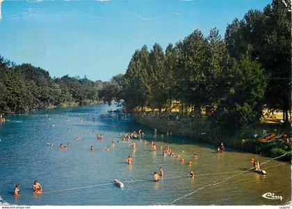 CPM Riscle Gers La baignade sur l'Adour