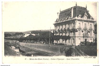 CPA - Carte Postale -France-Rive de Gier- Caisse d'Epargne-Quai Fleurdelix VM35644