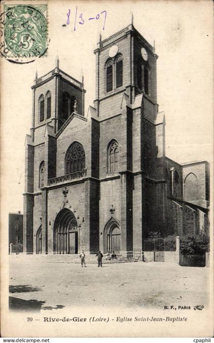 CPA Rive de Gier Eglise Saint Jean Baptiste