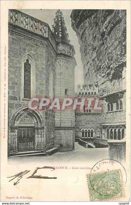 CPA Rocamadour Cour interieur