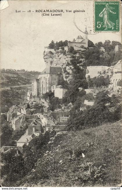 Rocamadour CPA Vue generale (cote Levant)