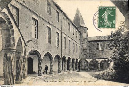 CPA Rochechouart Le Chateau Les Arcades