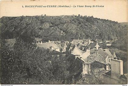 56 - Rochefort en Terre - Le Vieux Bourg St-Nicolas - CPA - Voir Scans Recto-Verso