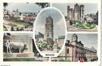 CPSM Rodez vues multiples