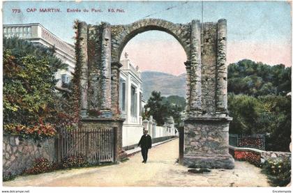 CPA Carte postale France Roquebrune-Cap-Martin  Entrée du Parc  VM63893