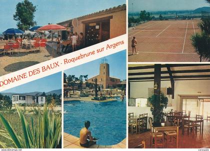 carte ROQUEBRUNE SUR ARGENS /LE DOMAINE DES BAUX / MULTIVUES (tennis , camping)