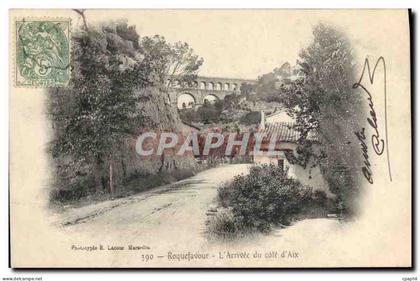 CPA Roquefavour L'Arrivee du Cote d'Aix