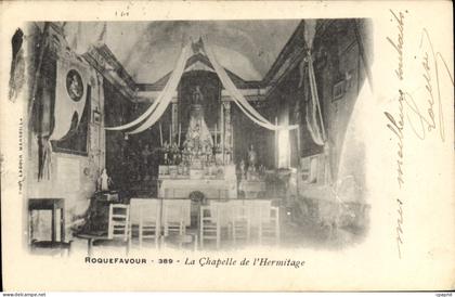 CPA Roquefavour La Chapelle de L'hermitage