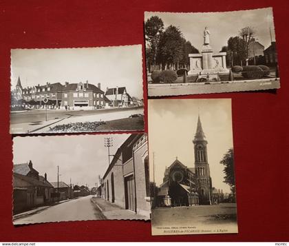 4 cartes - Rosieres en Santerre  -(Somme)