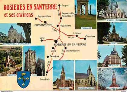 Carte Postale - 80 - Rosières en Santerre - Multivues - Blasons - Carte Géographique - CPM - Voir Scans Recto-Verso - Po
