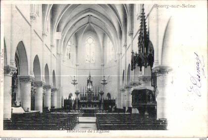 CPA Rosny Sur Seine Interieur de I Eglise