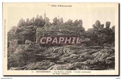 CPA Rotheneuf Les Rochers Sculptes
