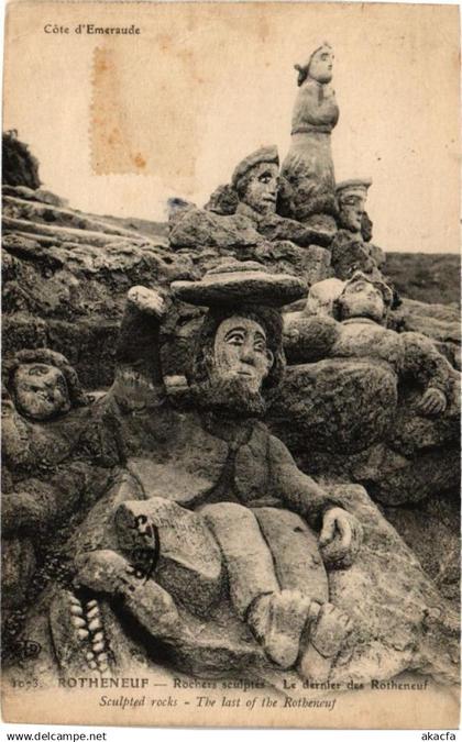 CPA ROTHÉNEUF-Rochers sculptés-Le dernier des ROTHÉNEUF (265141)