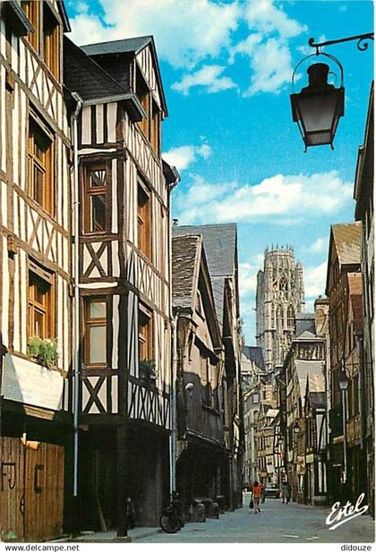76 - Rouen - La rue Damiette et la tour de l'église Saint-Ouen - Carte Neuve - CPM - Voir Scans Recto-Verso