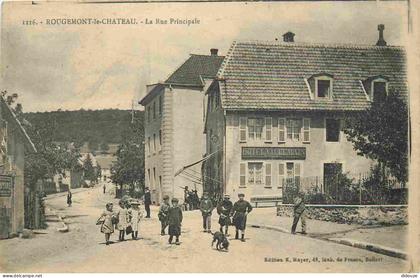 Carte Postale Ancienne - 90 - Rougemont-le-Château - La rue principale - Animée - Enfants - CPA - Oblitération - Voir Sc