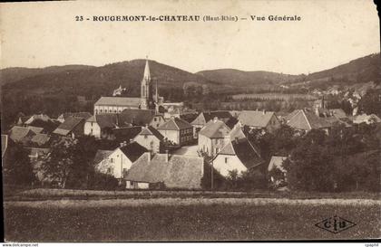 CPA Rougemont le chateau Haut Rhin vue generale