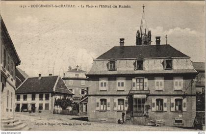 CPA ROUGEMONT - Le Chateau - La Place et l'Hotel du Raisin (142510)