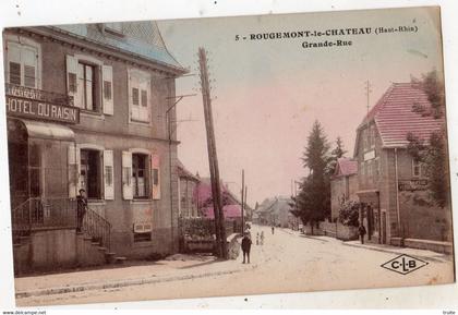 ROUGEMONT-LE-CHATEAU GRANDE RUE (CARTE COLORISEE)