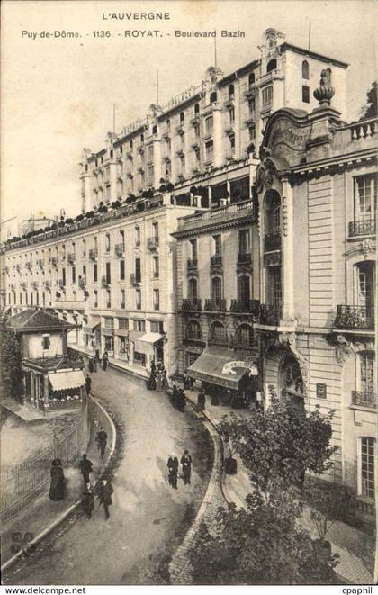 CPA Royat Boulevard Bazin