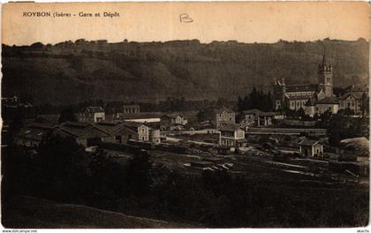 CPA ROYBON - Gare et Depot (434908)