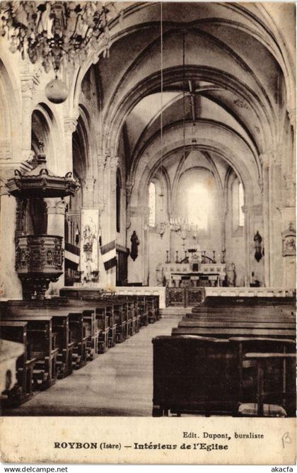 CPA ROYBON - Intérieur de l'Église (392199)