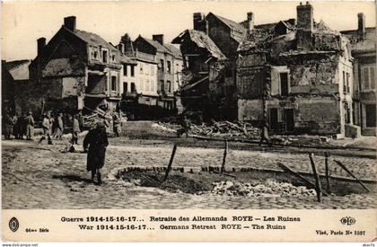 CPA Roye les ruines (1497891)