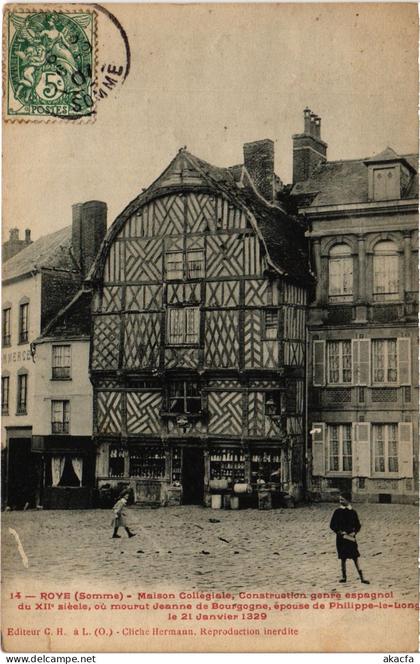 CPA Roye Maison Collegiale (1497857)