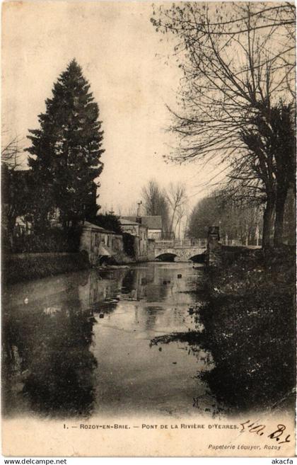 CPA ROZAY-en-BRIE Pont de la Riviere d'Yerres (1299049)