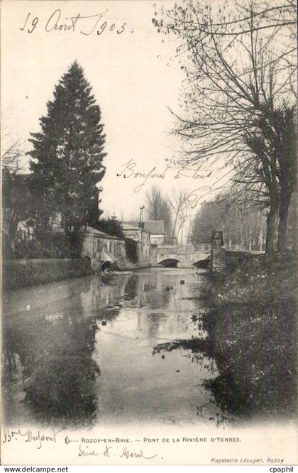 Rozay en Brie - Pont de la Riviere D'Yerres - CPA