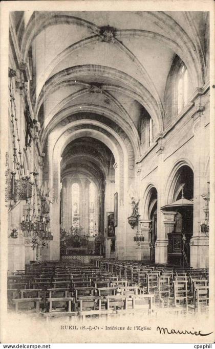 Rueil Malmaison - Interieur de l'Eglise - CPA