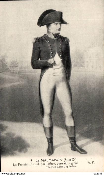 Rueil Malmaison - Napoleon le Premier Consul par Isebey portrait original - CPA