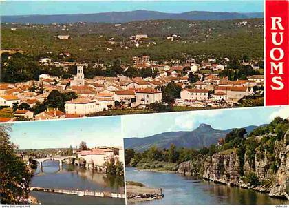 07 - Ruoms - Multivues - Flamme Postale - CPM - Voir Scans Recto-Verso