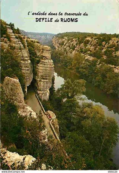 Carte Postale - 07 - Ruoms - Les Gorges de l'Ardèche - Le Défilé de Ruoms - CPM - Voir Scans Recto-Verso - Poscard - Car