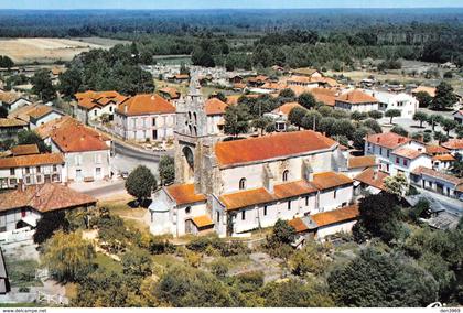 SABRES - Vue générale aérienne - Eglise