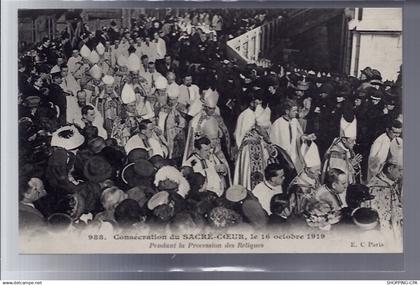 75 - Paris - Consécration du Sacré-Coeur le 16 octobre 1919 - pendant la proc