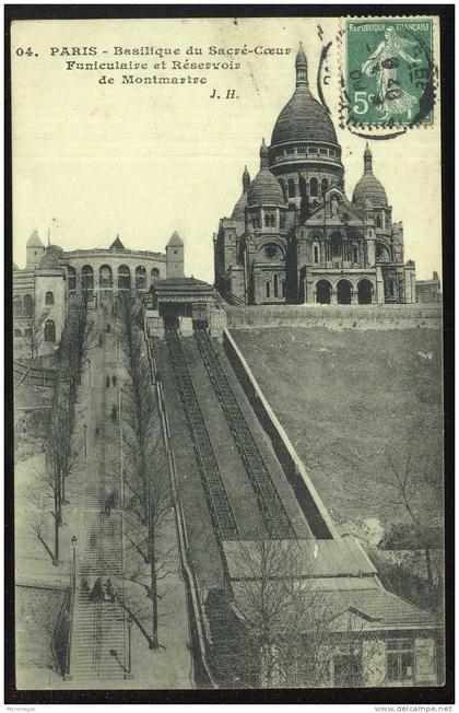 PARIS - Basilique du Sacré-Coeur - Funiculaire et Sacré-Coeur
