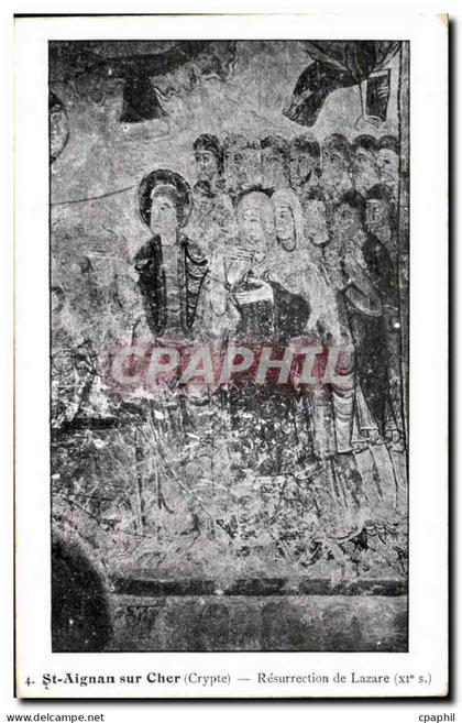 CPA Saint Aignan sur Cher Resurrection de Lazare