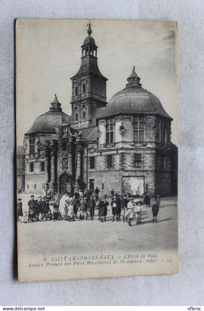 Saint Amand les Eaux, l'hôtel de ville, ancien prieuré des pères bénédictins, Nord 59