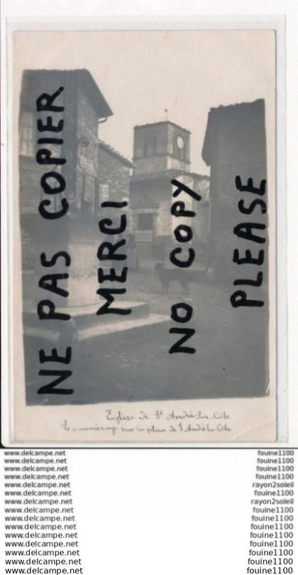 carte photo de SAINT ANDRE LA COTE  ( recto verso )