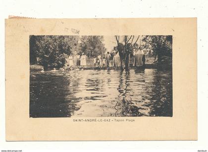 38 // SAINT ANDRE LE GAZ   tapon plage