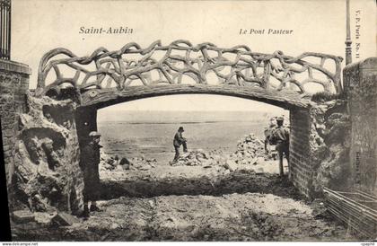 CPA Saint Aubin le pont Pasteur