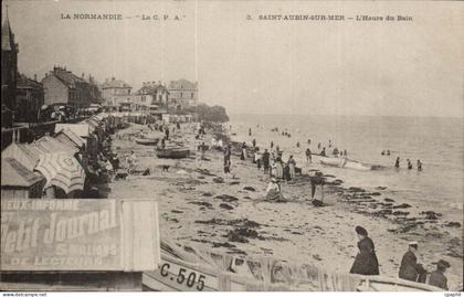 Saint Aubin CPA l'heure du bain