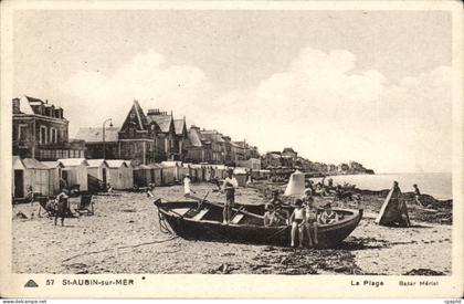 Saint Aubin sur Mer CPA La plage