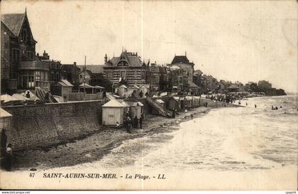 Saint Aubin sur Mer CPA La plage